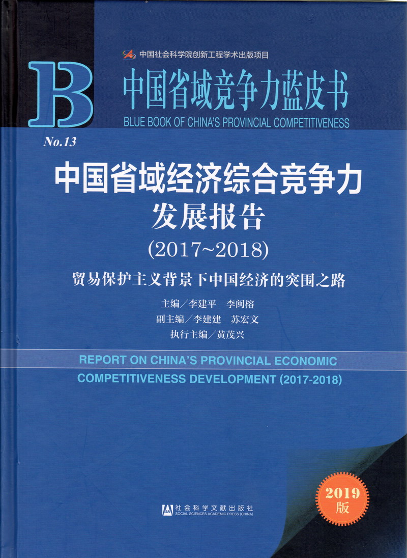 女人操鸡巴故事会中国省域经济综合竞争力发展报告（2017-2018）